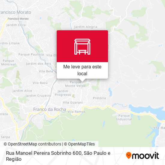 Rua Manoel Pereira Sobrinho 600 mapa