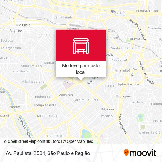 Av. Paulista, 2584 mapa