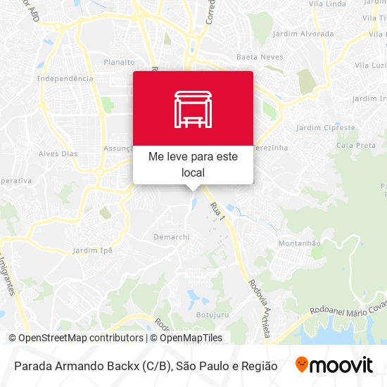 Parada Armando Backx (C/B) mapa