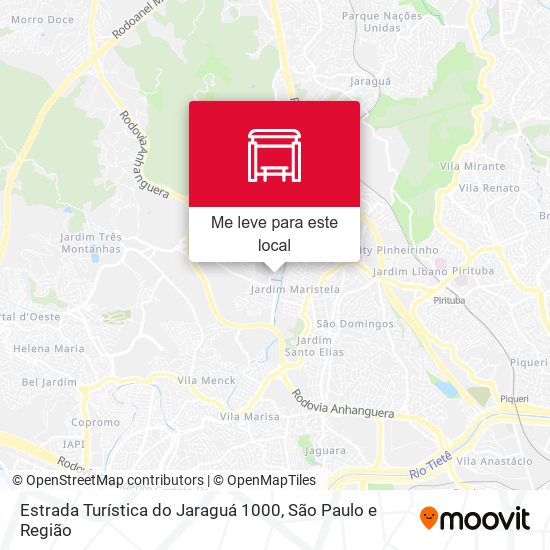 Estrada Turística do Jaraguá 1000 mapa