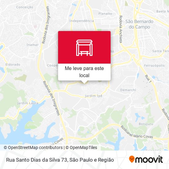 Rua Santo Dias da Silva 73 mapa