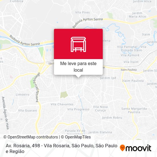 Av. Rosária, 498 - Vila Rosaria, São Paulo mapa