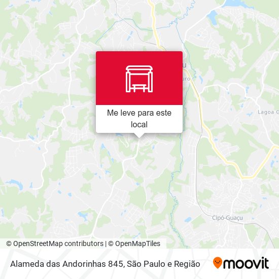 Alameda das Andorinhas 845 mapa