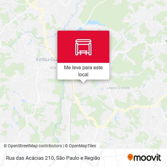 Rua das Acácias 210 mapa