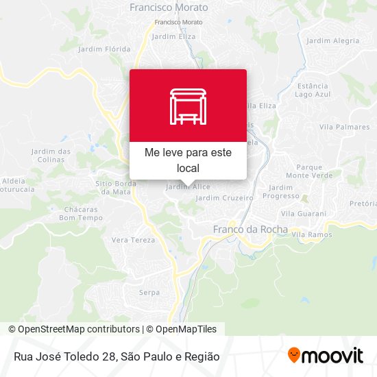 Rua José Toledo 28 mapa