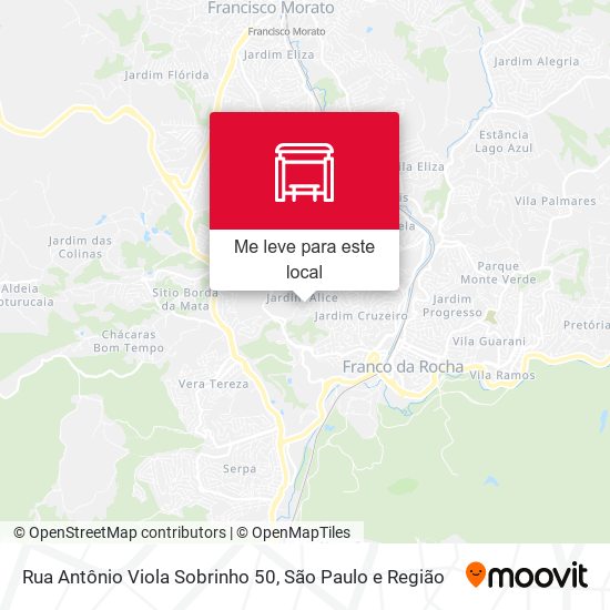 Rua Antônio Viola Sobrinho 50 mapa
