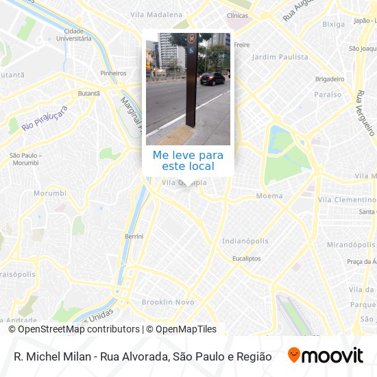 R. Michel Milan - Rua Alvorada mapa