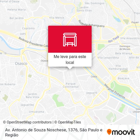 Av. Antonio de Souza Noschese, 1376 mapa