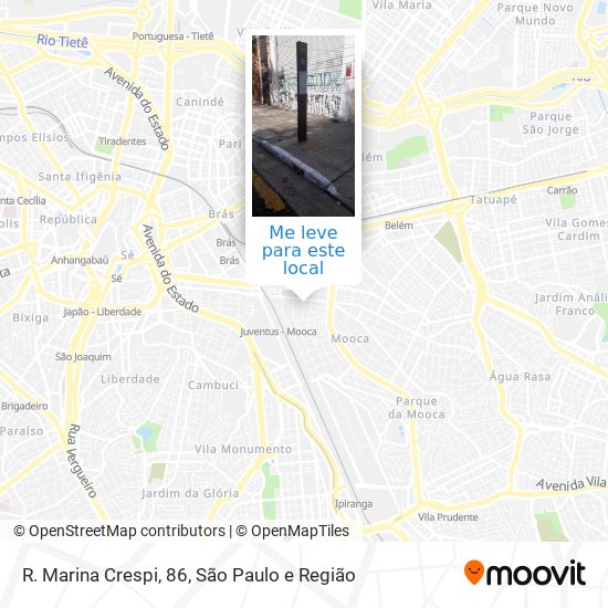 R. Marina Crespi, 86 mapa