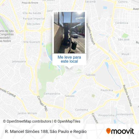 R. Manoel Simões 188 mapa