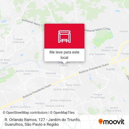 R. Orlando Ramos, 127 - Jardim do Triunfo, Guarulhos mapa