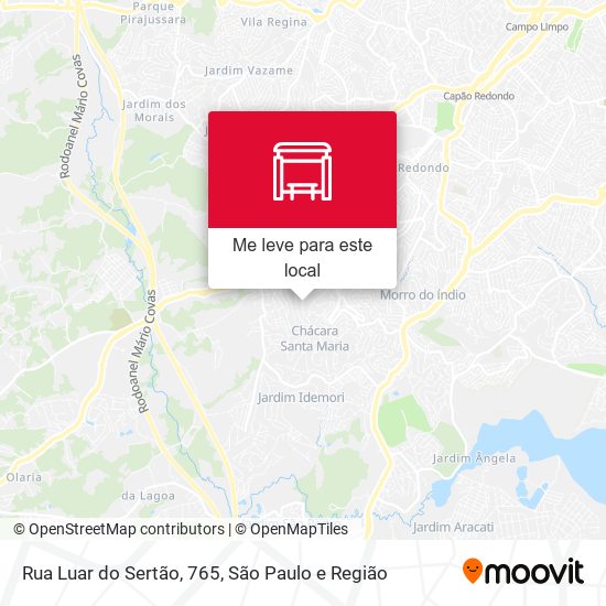 Rua Luar do Sertão, 765 mapa