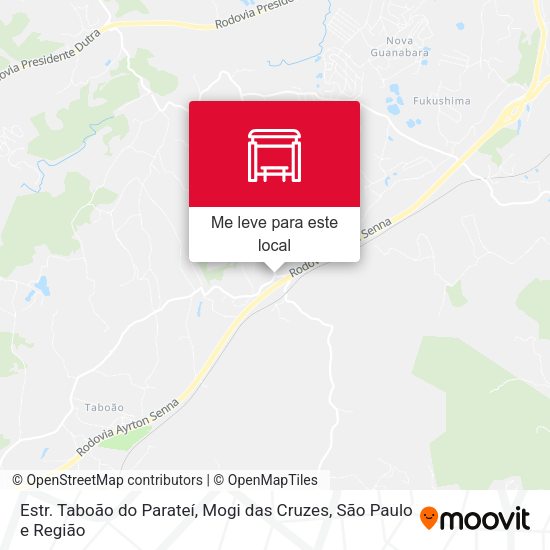 Estr. Taboão do Parateí, Mogi das Cruzes mapa