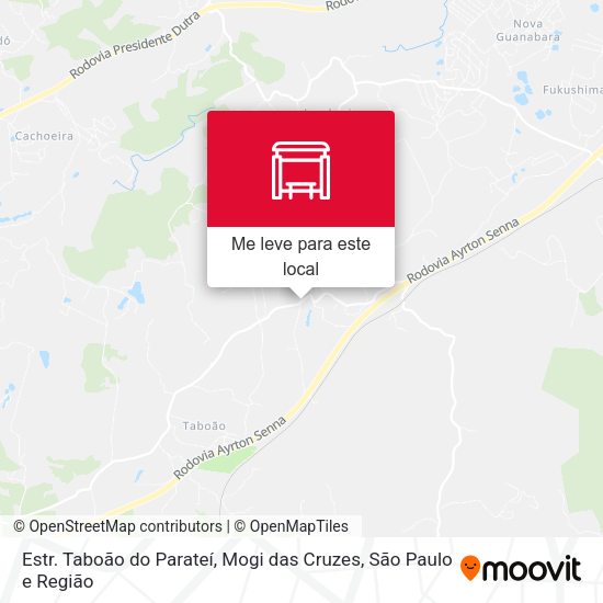 Estr. Taboão do Parateí, Mogi das Cruzes mapa