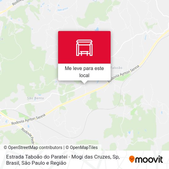Estrada Taboão do Parateí - Mogi das Cruzes, Sp, Brasil mapa