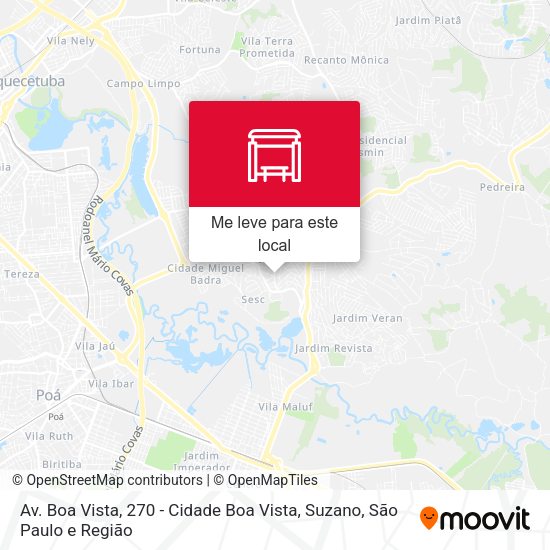 Av. Boa Vista, 270 - Cidade Boa Vista, Suzano mapa
