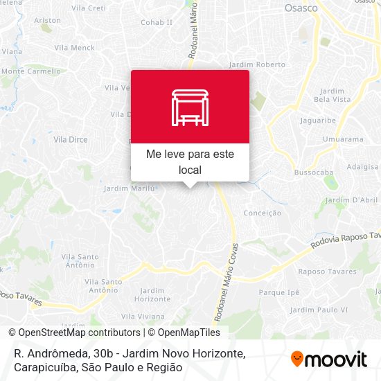R. Andrômeda, 30b - Jardim Novo Horizonte, Carapicuíba mapa