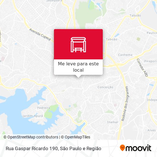 Rua Gaspar Ricardo 190 mapa