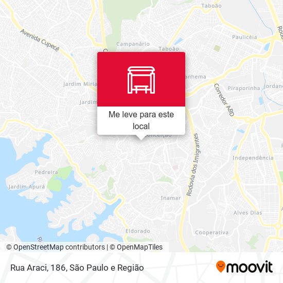 Rua Araci, 186 mapa