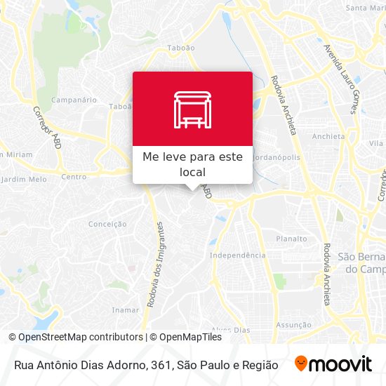 Rua Antônio Dias Adorno, 361 mapa