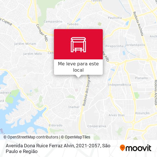 Avenida Dona Ruice Ferraz Alvin, 2021-2057 mapa