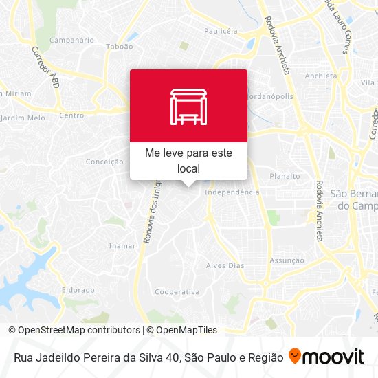 Rua Jadeildo Pereira da Silva 40 mapa