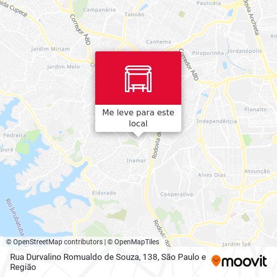 Rua Durvalino Romualdo de Souza, 138 mapa
