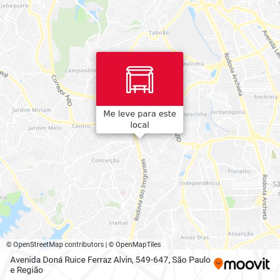 Avenida Doná Ruice Ferraz Alvin, 549-647 mapa