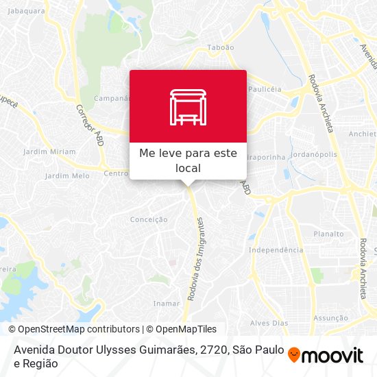 Avenida Doutor Ulysses Guimarães, 2720 mapa
