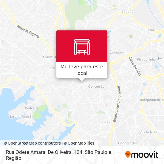 Rua Odete Amaral De Oliveira, 124 mapa