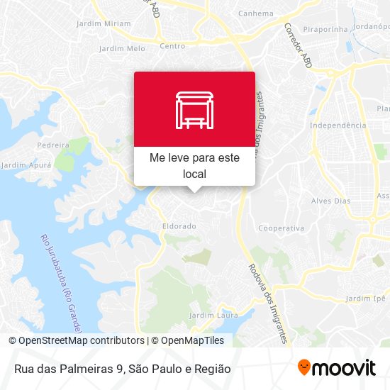 Rua das Palmeiras 9 mapa