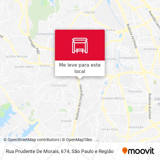 Rua Prudente De Morais, 674 mapa