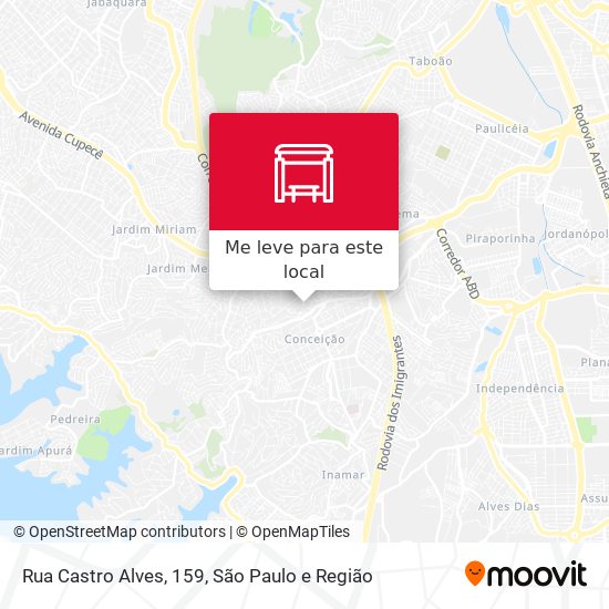 Rua Castro Alves, 159 mapa