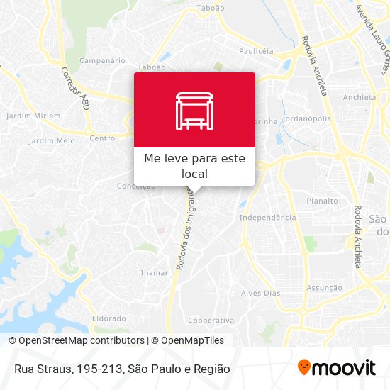 Rua Straus, 195-213 mapa
