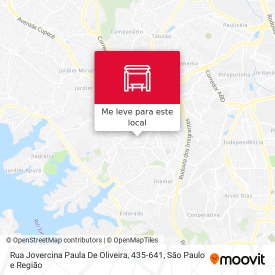 Rua Jovercina Paula De Oliveira, 435-641 mapa
