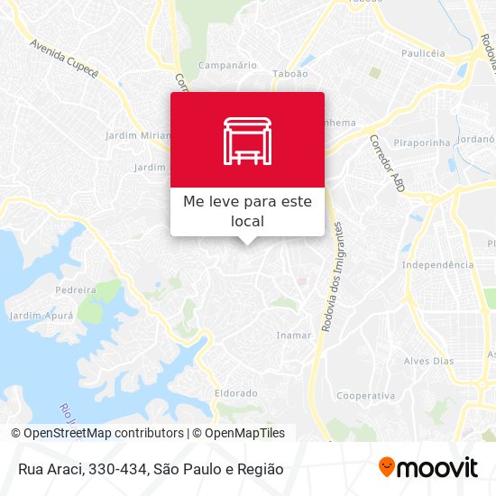 Rua Araci, 330-434 mapa