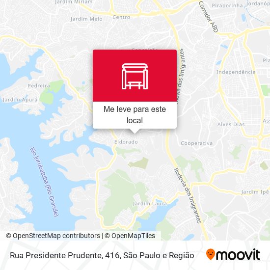 Rua Presidente Prudente, 416 mapa
