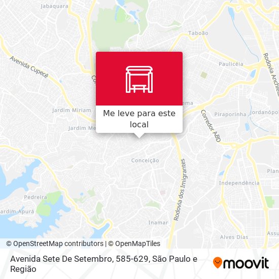 Avenida Sete De Setembro, 585-629 mapa