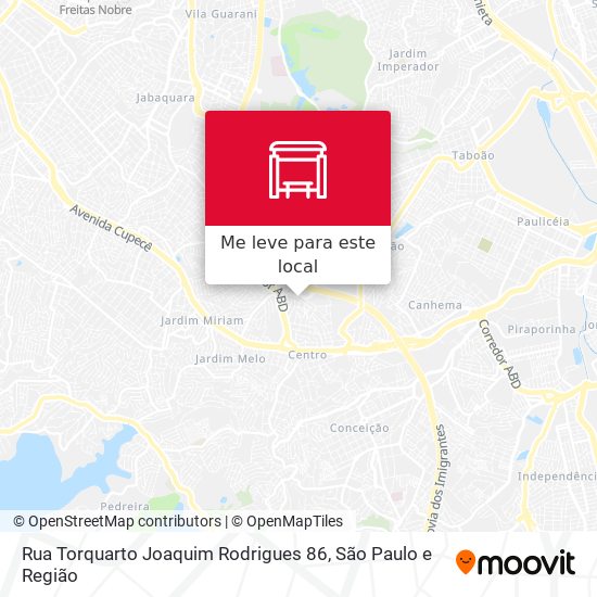 Rua Torquarto Joaquim Rodrigues 86 mapa