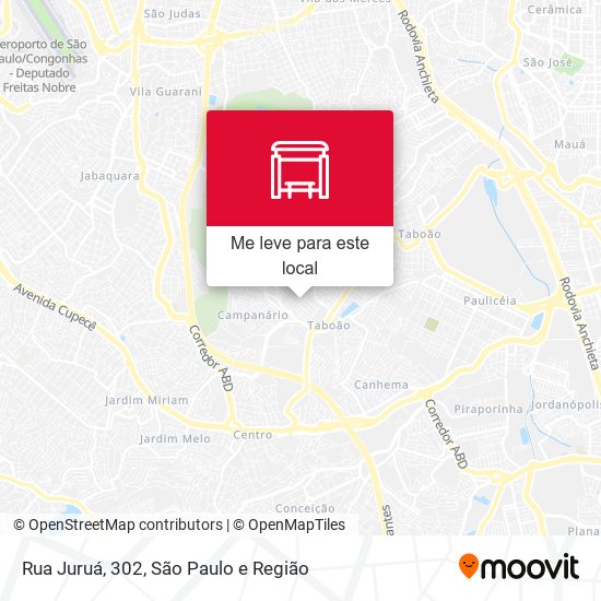 Rua Juruá, 302 mapa