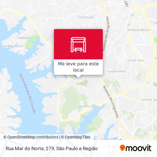 Rua Mar do Norte, 279 mapa