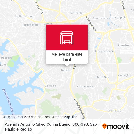 Avenida Antônio Silvio Cunha Bueno, 300-398 mapa