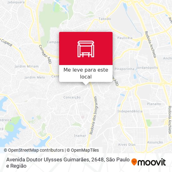 Avenida Doutor Ulysses Guimarães, 2648 mapa