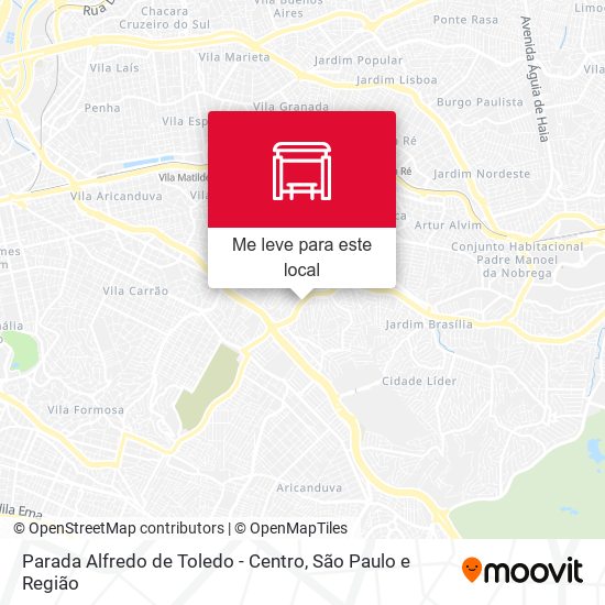Parada Alfredo de Toledo - Centro mapa