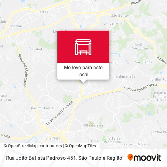 Rua João Batista Pedroso 451 mapa
