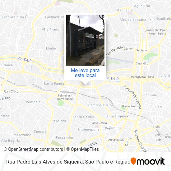 Rua Padre Luís Alves de Siqueira mapa