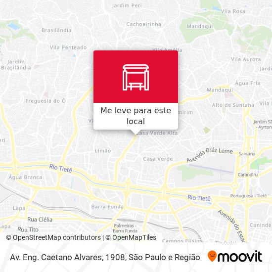 Av. Eng. Caetano Alvares, 1908 mapa