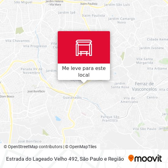 Estrada do Lageado Velho 492 mapa