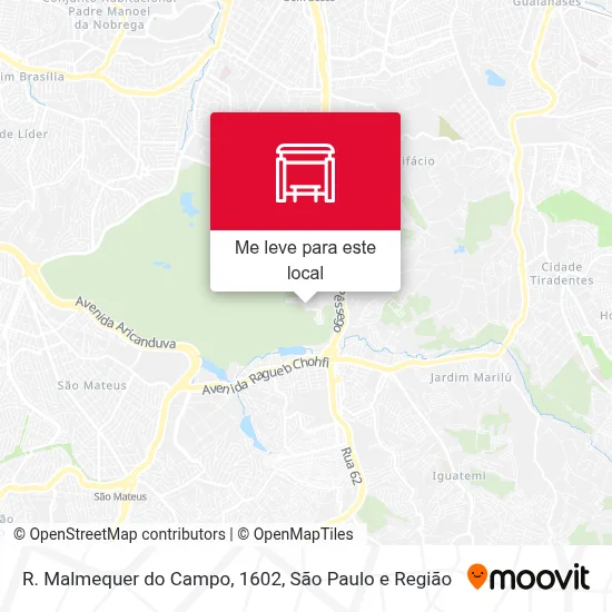 R. Malmequer do Campo, 1602 mapa