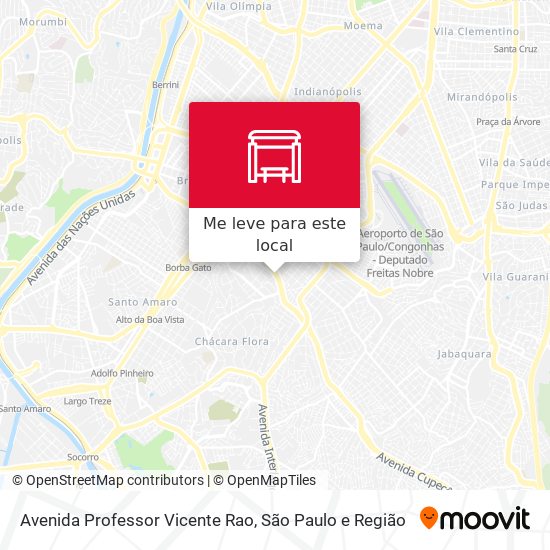 Avenida Professor Vicente Rao mapa